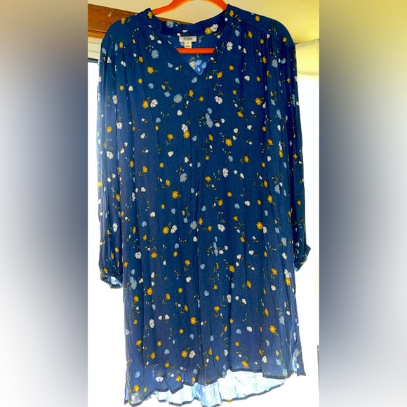 a.n.a Dresses & Skirts - a.n.a blue floral dress. Like new.